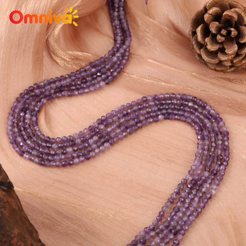 Natural Stone Faceted Small Mixed color mixed tourmaline beads DIY Necklace Accessories For Jewelry Making 15 '' Wholesale 2/3MM