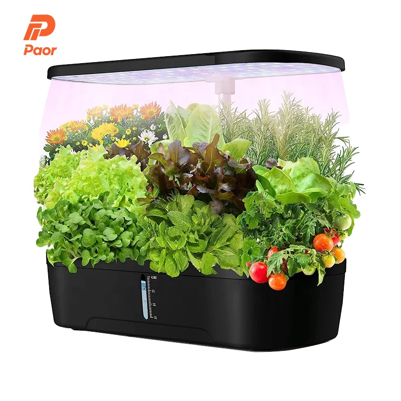 3/12/52-Hole Home Vegetable Seed Growing Mini Greenhouse With Smart Electronic Irrigation And Hydroponic System Modern Design