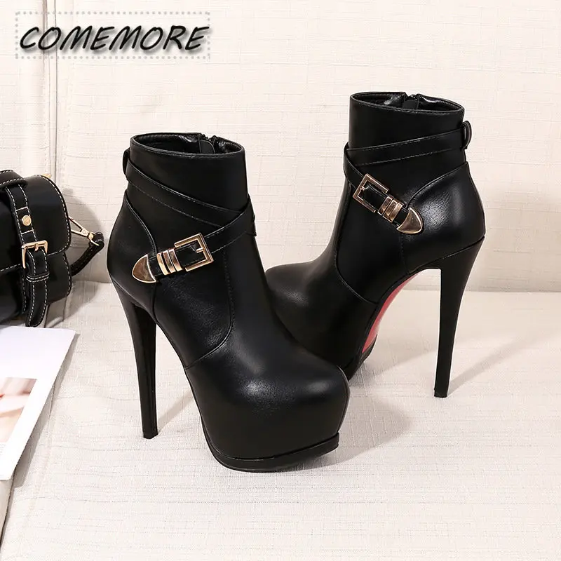 Summer Ankle Boots High Heels Women Shoes Peep Toe Sexy Lady Chelsea Boots Party Thin Heeled Size 35-40 Boots Female Women Shoes