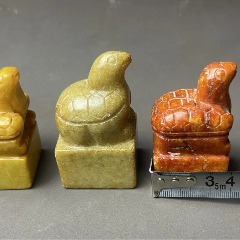 

Античная разная коллекция, имитация нефрита, печать Сюаньу, высокий древний нефрит, старый нефрит, потертая черепаха, печать, небольшой орнамент Хан