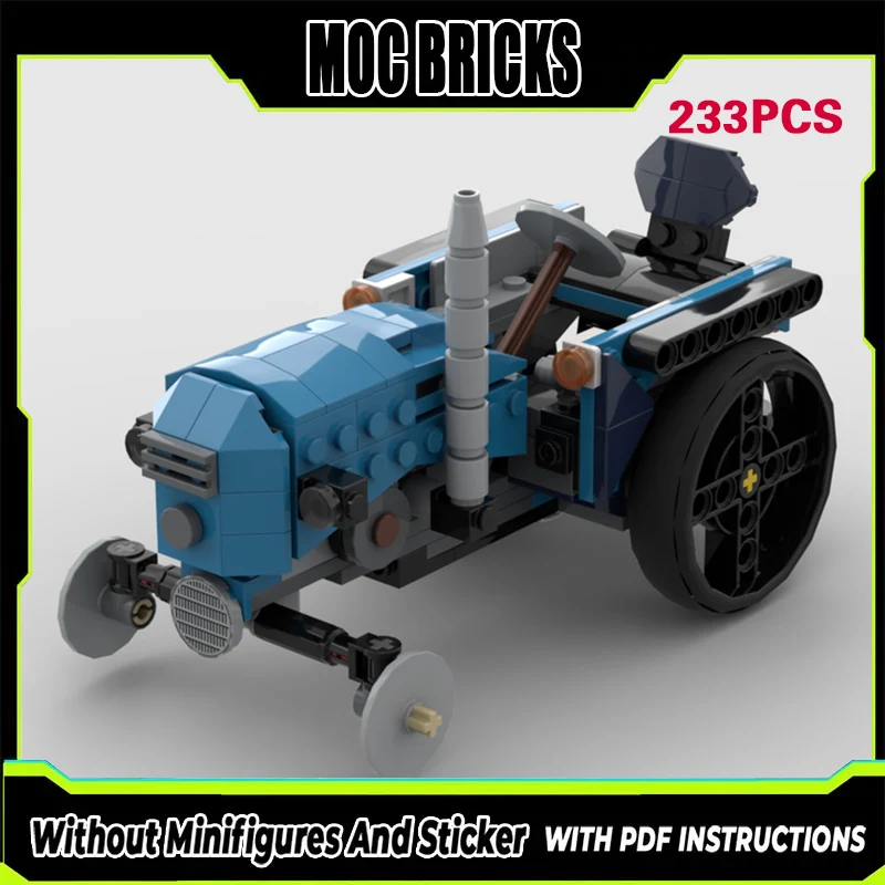 

Конструктор MOC: Модель городского автомобиля, классический винтажный трактор, модульные технологичные блоки, подарки, праздничный набор для сборки, детские игрушки