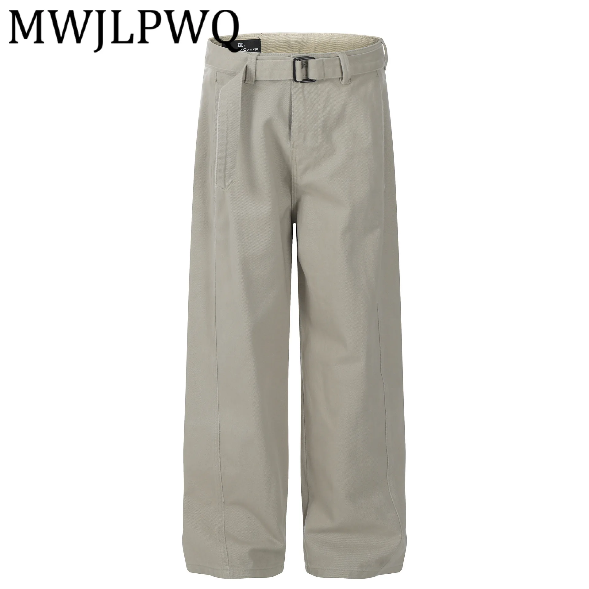 

MWJLPWQ модные базовые прямые брюки в американском стиле, мужская повседневная одежда, свободные тяжелые потертые рабочие брюки, новинка весны и осени 21659