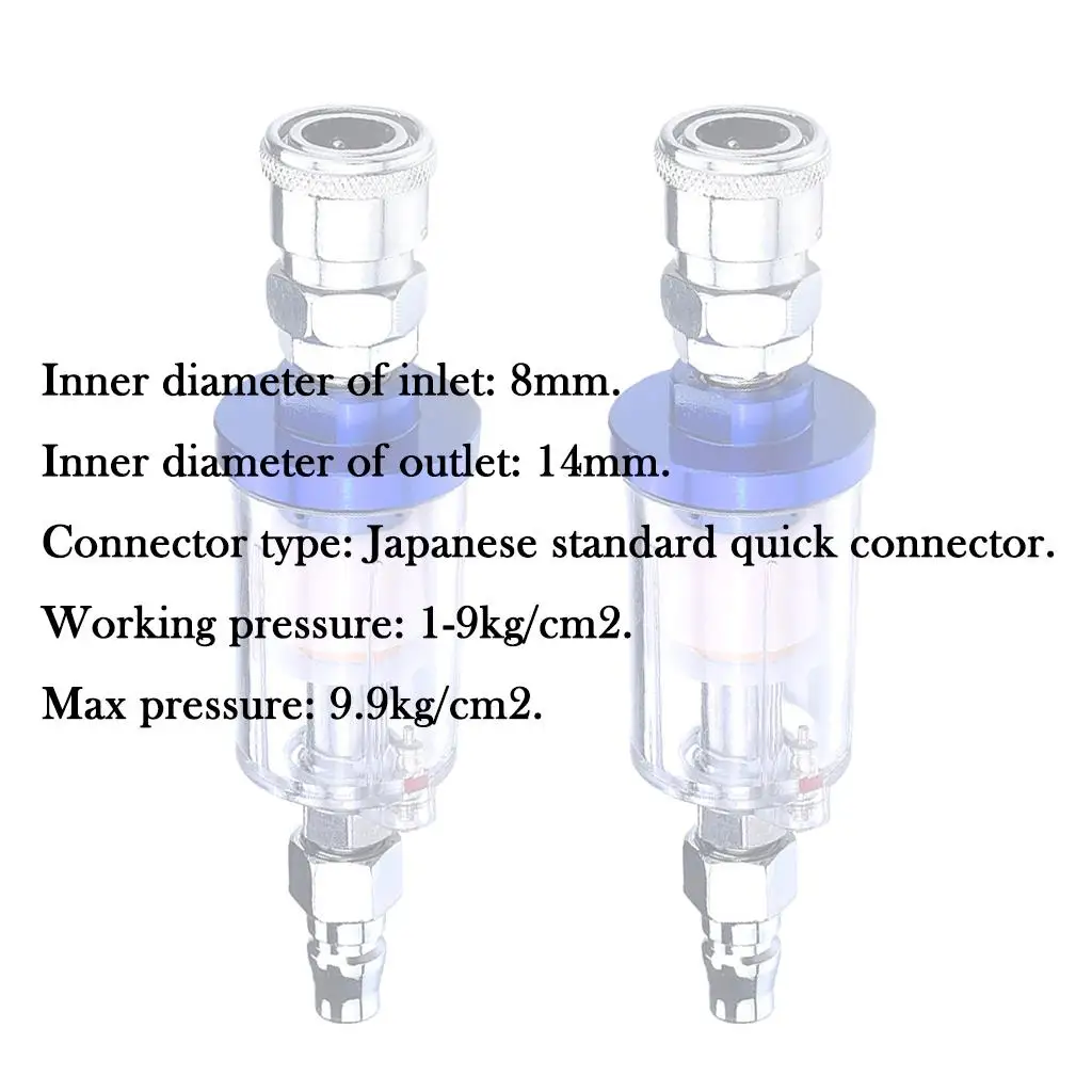 Professional Air Compressor Accessory 1/4 Inch Oil Water Separator Moisture Trap Filter for Paint Spray
