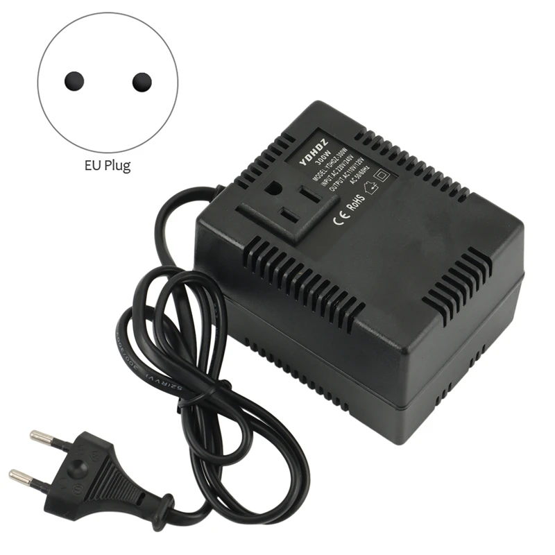 300W Voltage Converter 220V To 110V Transformer Step Down Transformer Voltage Converter Travel Adapter