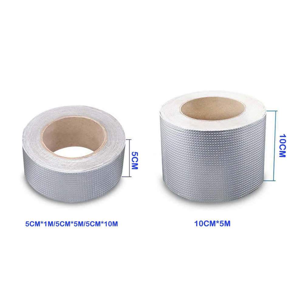 100/500cm nastro sigillante butilico Super appiccicoso sigillante adesivo sigillato per riparazione autoadesiva impermeabile per la riparazione di condotti di crepe per tubi