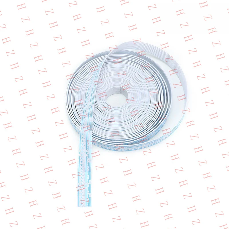 

U+ 1/2/5/10 Meter FPC Flat Ribbon Cable Blue & White Copper Tinned Wire 12P【Wholesale private message sellers】