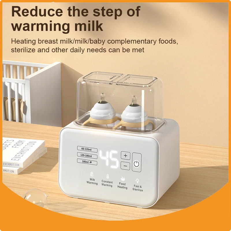 New Professional Multi-functional Double Bottle Milk Warmer / Automatic Milk Warmer / Defrosting and Heating Breastmilk Warmer