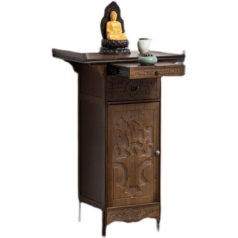 

Household Buddha table economical for ancestral temple solid wood Buddhist shrine God of Wealth worship table