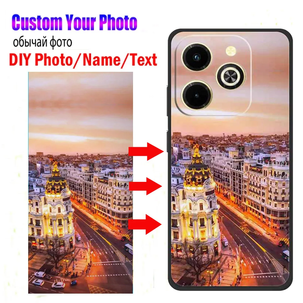 Fundas de silicona personalizadas con fotos DIY para Infinix Hot 40i 40 Pro HOT 10T 20S 20i, diseño de imagen con logo, Hot 20i Fundas