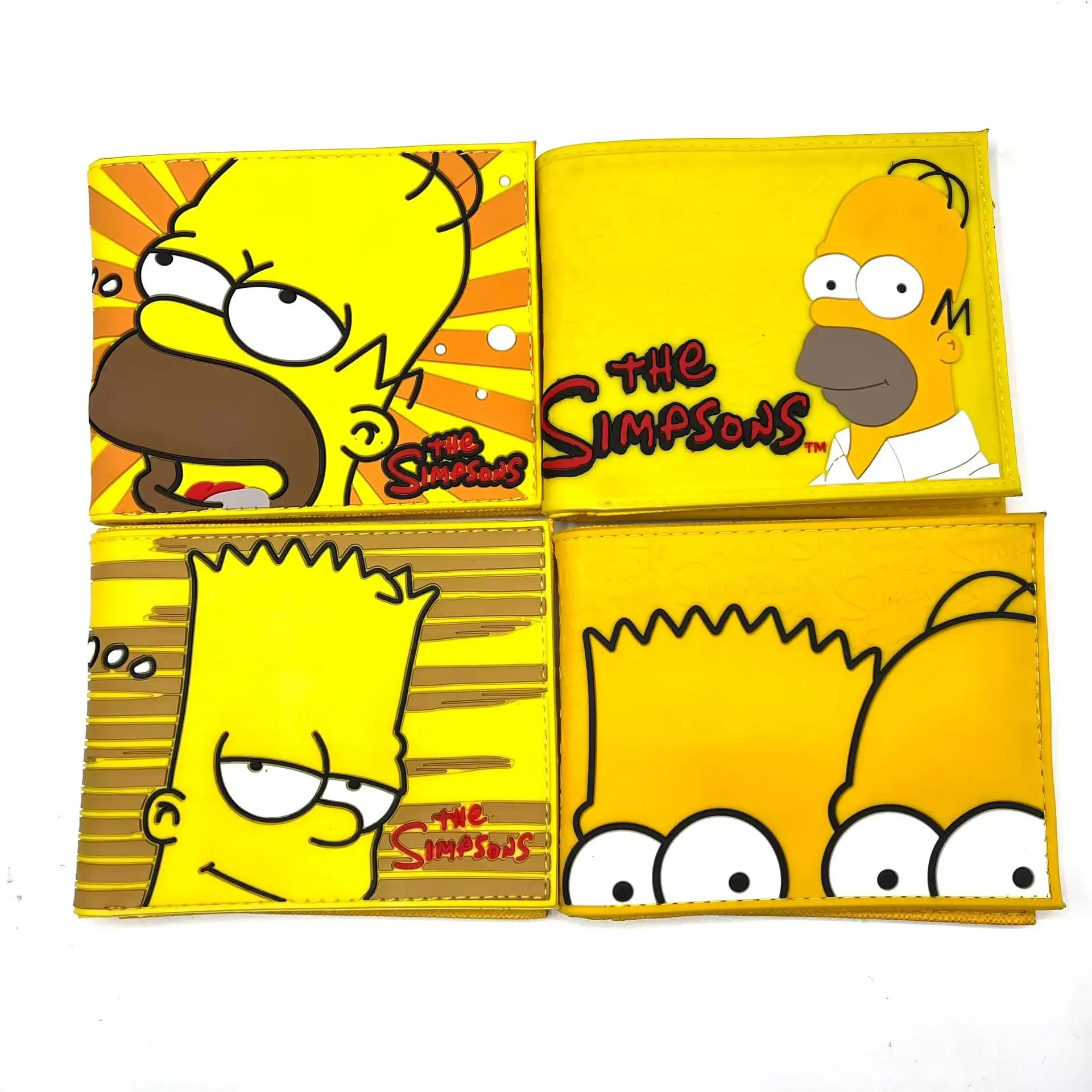 Hot Toys Marvel Avengers The Simpsons Anime Figures Foldable Wallet Men Children Bank ID Card Holder Card Clip Bag Cartoons Gift