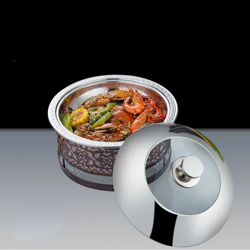 Stainless Steel Stove Commercial Hotpot Home Restaurant Dry Pot Dormitory Solid Alcohol Pot Kitchen Accessories Cookware