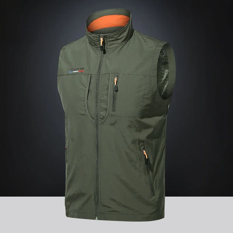 

Fall Winter Outdoor Fiing Vest Thin Breathable Photoaphy oulder Pad Vest Fce Lined Jaet Middle-aged Youth Workwear