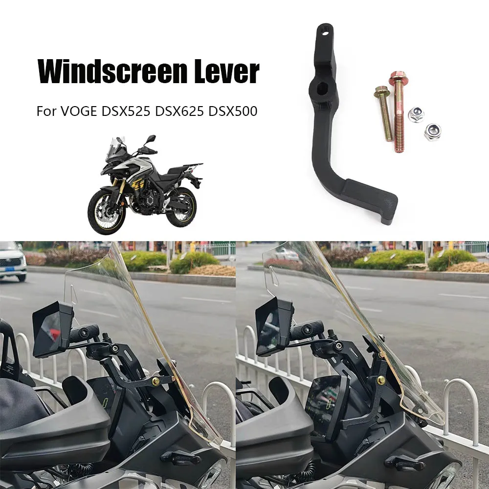for VOGE DS525X DSX625 DS500 NEW Motorcycle Racing Windshields and Lifting Levers support lever One-button Lifting Aid Device