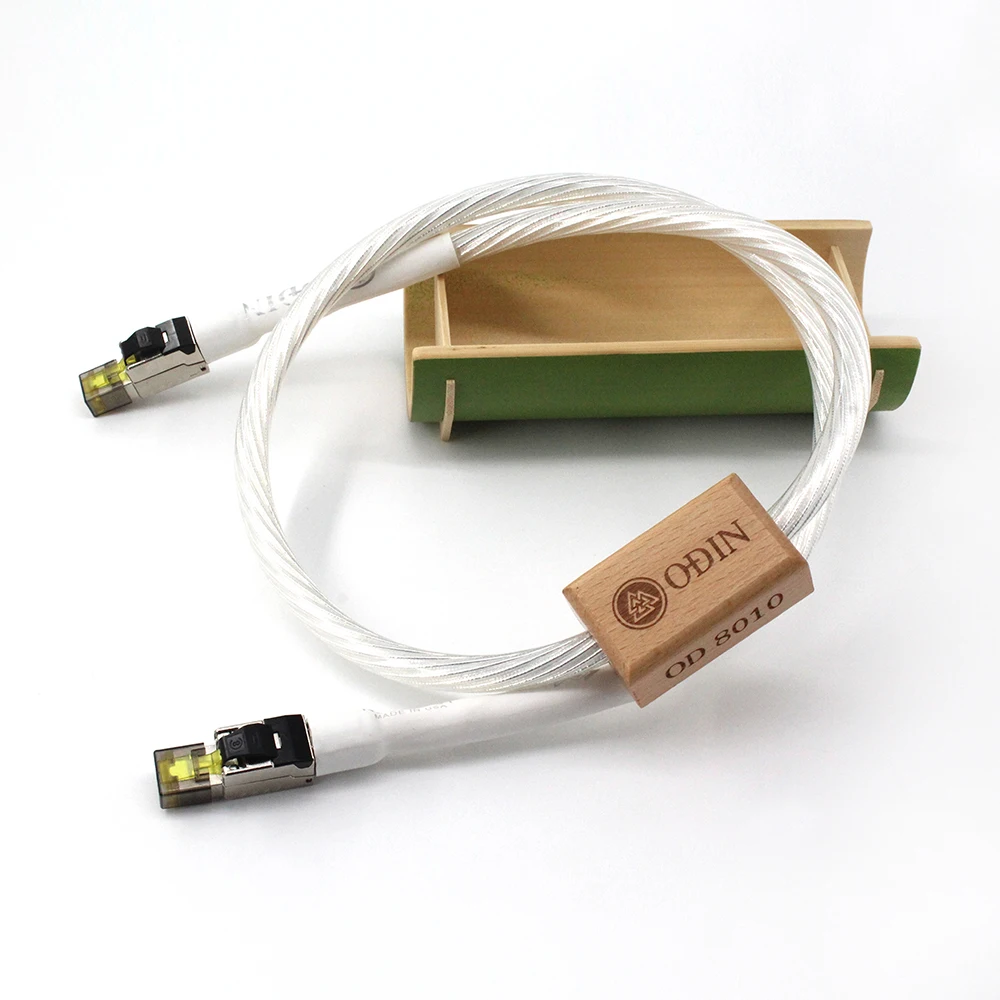 Nordost Odin Ethernet Cable Cat8 Speed Lan Cable RJ45 Network Patch Cable with high purity silver plated conductor