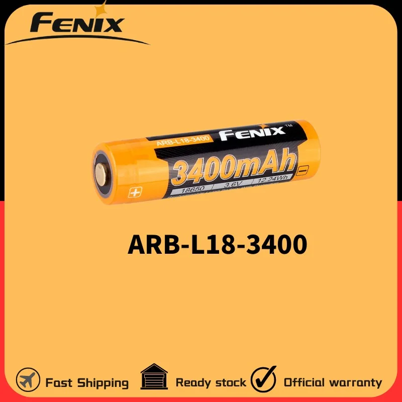 Fenix ARB-L18-3400 3.6V 3400mAh 18650 Rechargeable Li-ion Battery