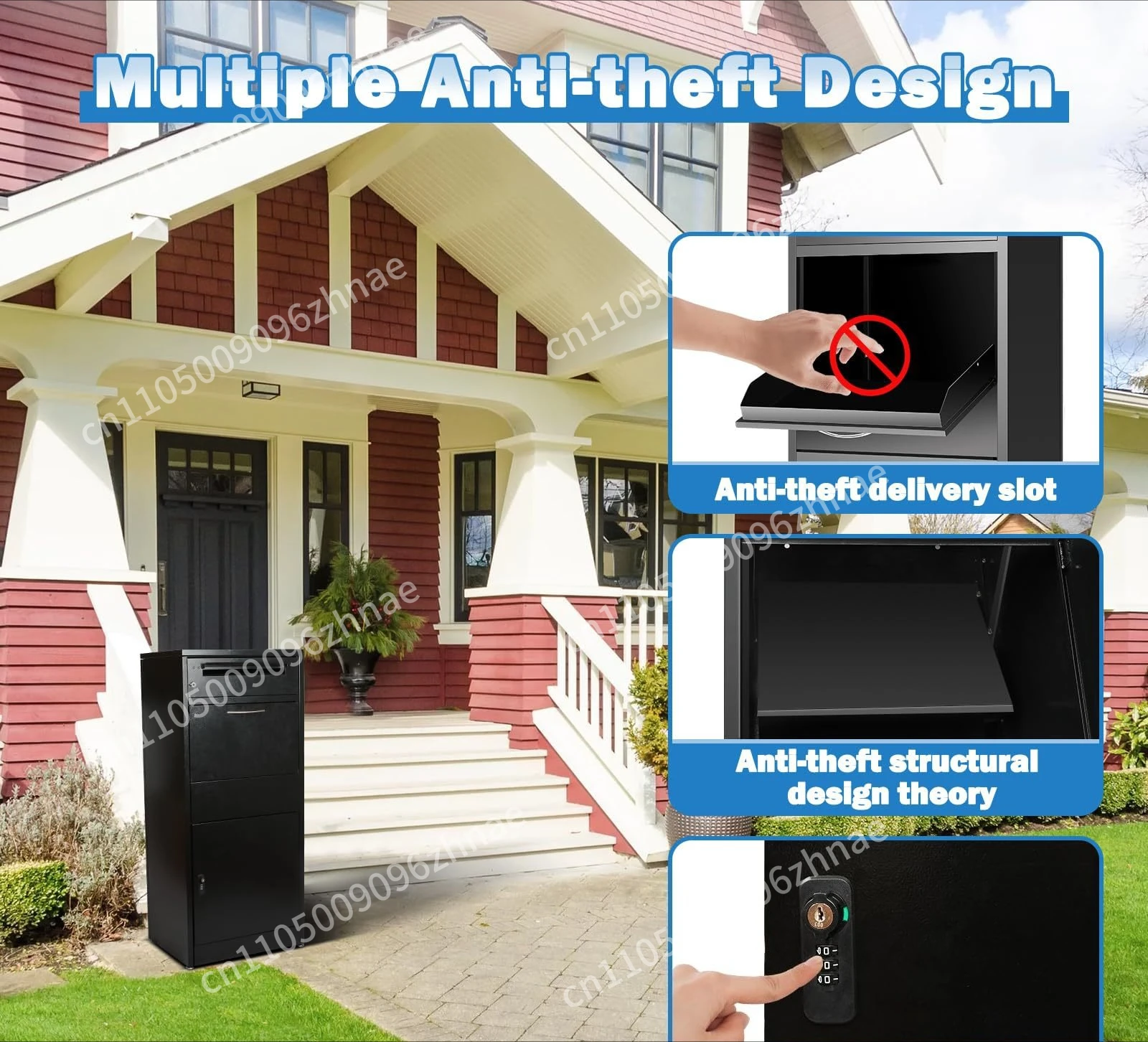 Multifunctional Household Parcel Large Capacity Delivery Box Inbox Anti-theft Cabinet Outdoor Mailbox Express Cabinet Mailbox