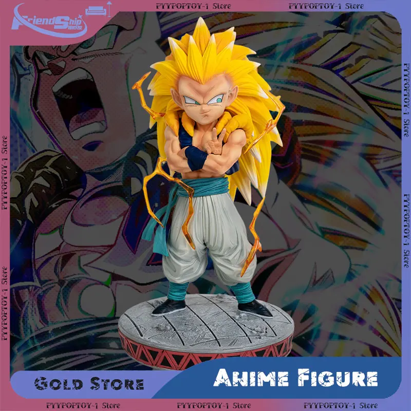 Dragon Ball Z Anime Figure Gotenks Ssj3 PVC Statue Super Saiyan 3 Gotenks Action Figure Desk Ornament Collectible Model Toy Gift