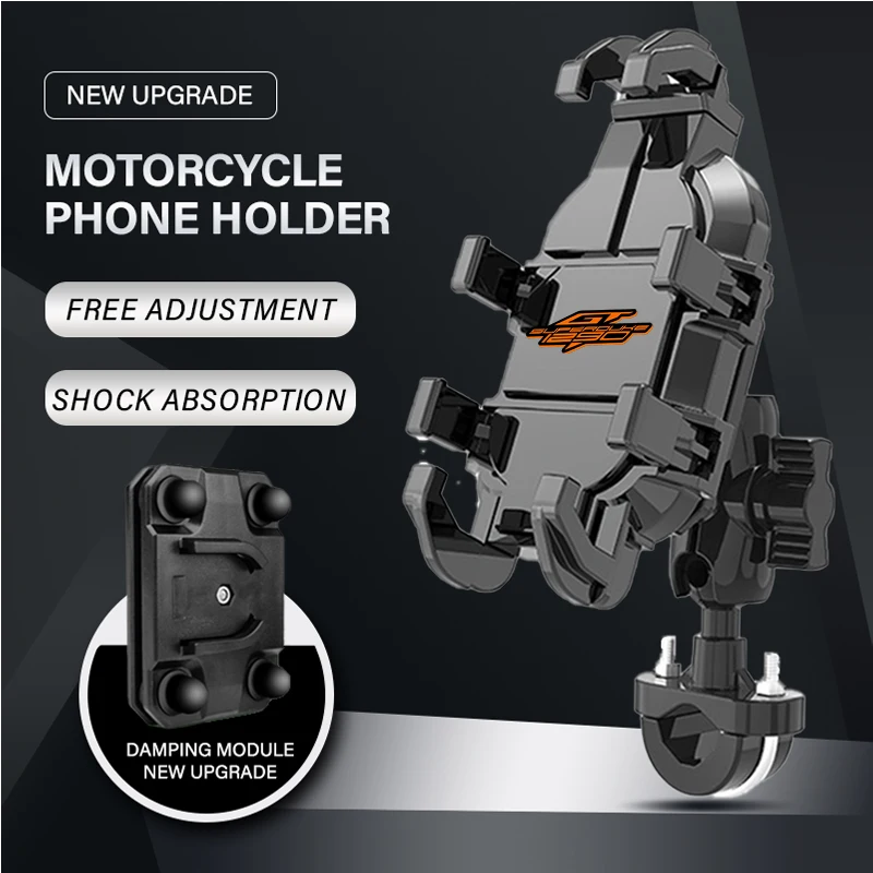 New Metal Motorcycle Phone Holder For 1290 SuperDuke GT 1290 Super Duke GT 2025  Free rotating shock absorber anti slip