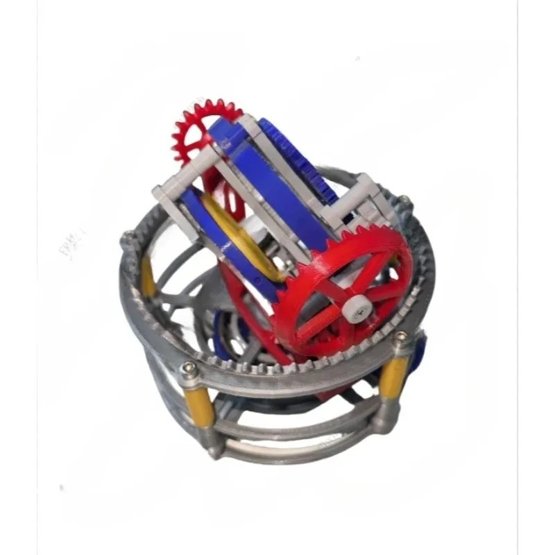 3D Printed Model Tourbillon Model Mechanical Pendulum Clock Internal Structure Principle DIY Production Clockwork Power Ornament