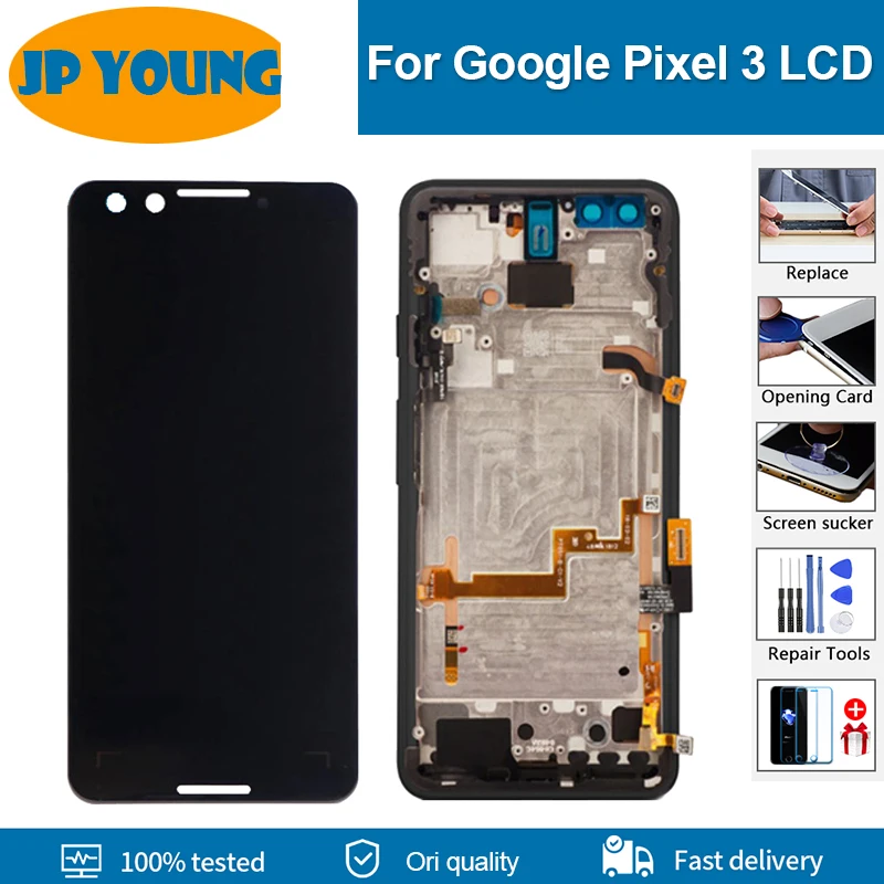 

5.5 '' Original LCD For Google Pixel 3 LCD With Frame AMOLED Display For htc Google Pixel3 LCD Touch Screen Digitizer Assembly