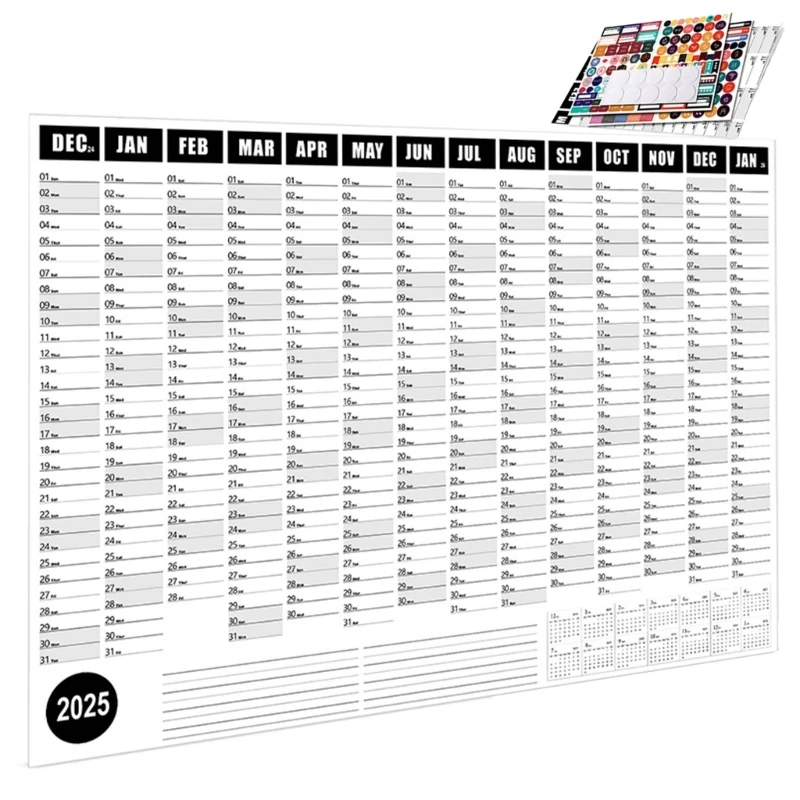 تقويم الحائط 2025 الطبعة الإنجليزية تقويم مخطط العام الدراسي 2025 تقويم العام الدراسي لتخطيط المعلم