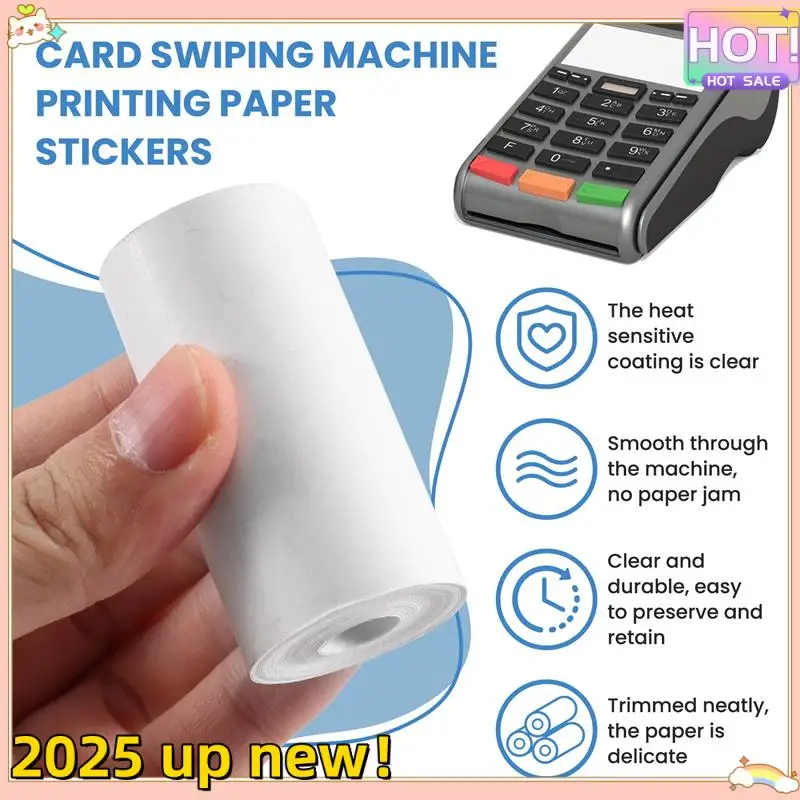 พื้นผิวที่ละเอียดอ่อน-10 ม้วนกระดาษความร้อนเครื่องบันทึกเงินสด POS ใบเสร็จรับเงินกระดาษความร้อน 57X30 มม.สําหรับเครื่องพิมพ์ลงทะเบียนเงินสด