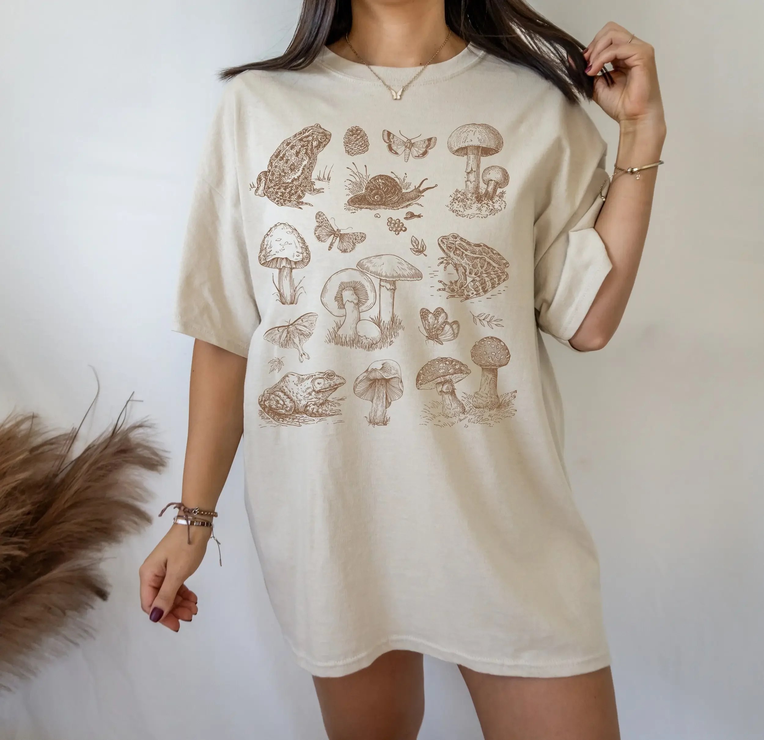 Mushroom T Shirt Frog And Toad Dark Cottagecore Sweater Goblincore Clothing Lover Indie Clothes Alt