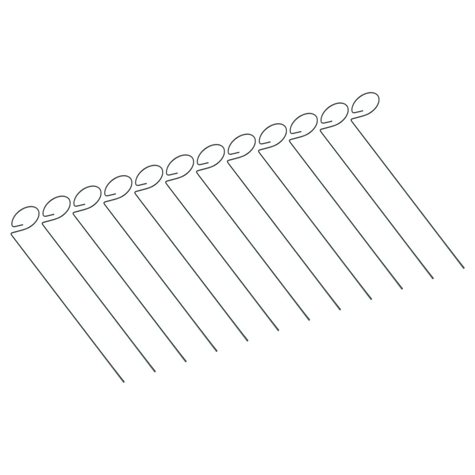 

12 шт. многоразовые колья для растений, опорные палочки для стеблей, цветочного сада для дома, двора, фермы, антикоррозийные