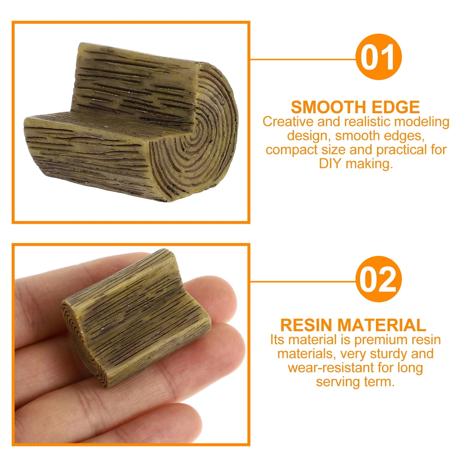 

10Pcs Mini Base Resin Micro-Scene Display DIY Craft Accessory for Tabletop Decoration Fairy Garden Succulents Landscape