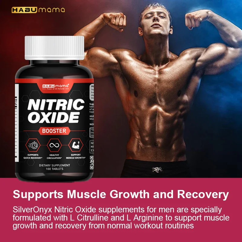 Nitric Oxide Capsules, Stamina Endurance Performance for Workouts, Endurance Booster, Builds Muscle Mass