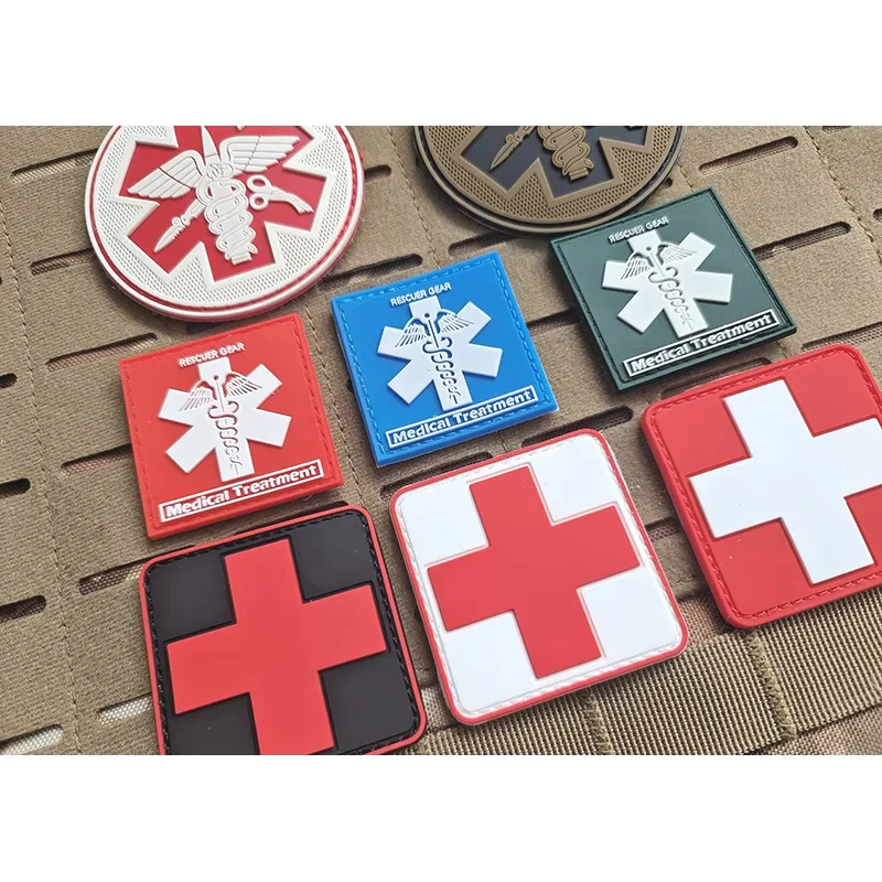 

pvc Patch Medical RescueTactical Morale seal Badge Hook and Loop Armband military Backpack Decoration Outdoor accessories