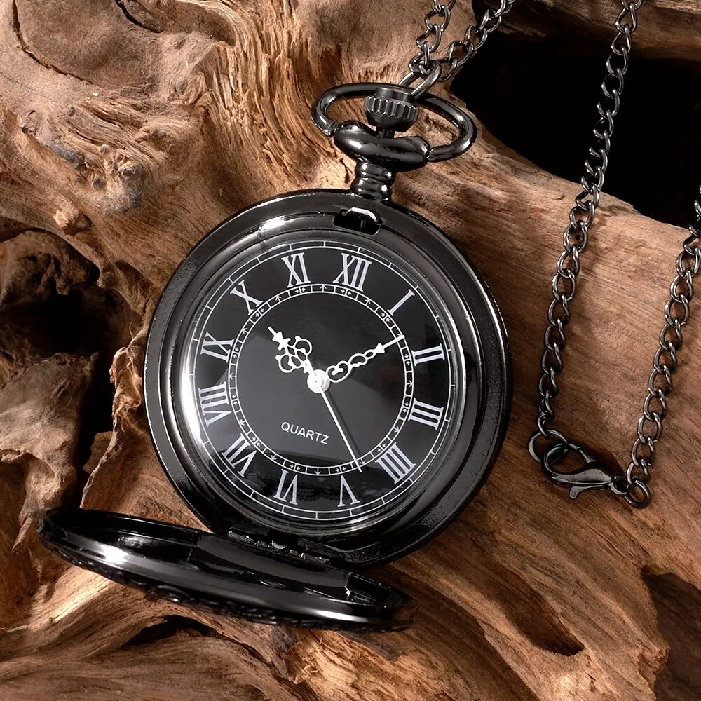 Vintage bronze large hollowed out pattern, large flower pocket watch, retro gear pocket watch, personalized commemorative