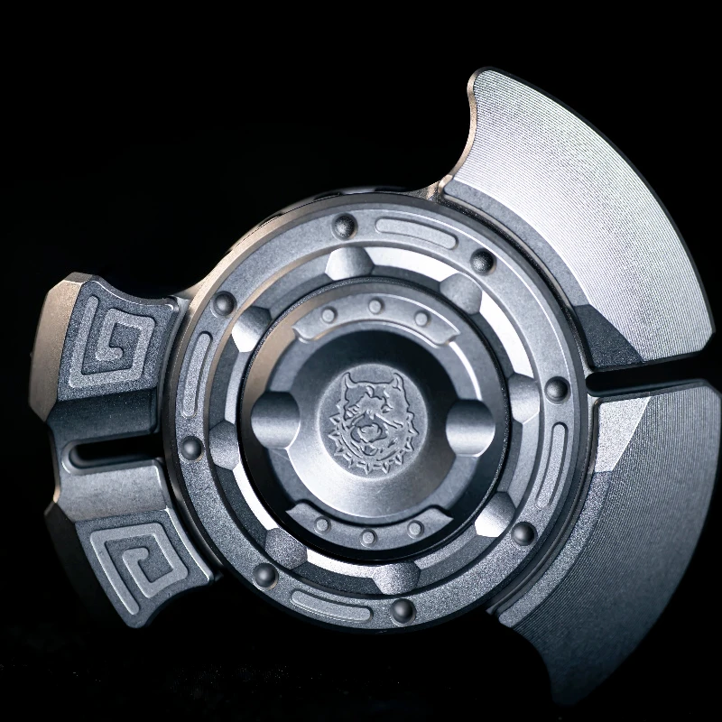 لعبة فيدجيت سبينر معدنية ميكانيكية من KTS EDC Pangu مع مقبض مرفق لعبة تخفيف الضغط على سطح المكتب #5