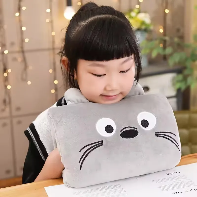 وسادة يد كرتونية شتوية لطيفة للأطفال، سخان يدوي، وسادة ذراع فئة البطل الضعيفة 1، هدية للأطفال، قيلولة سوهو