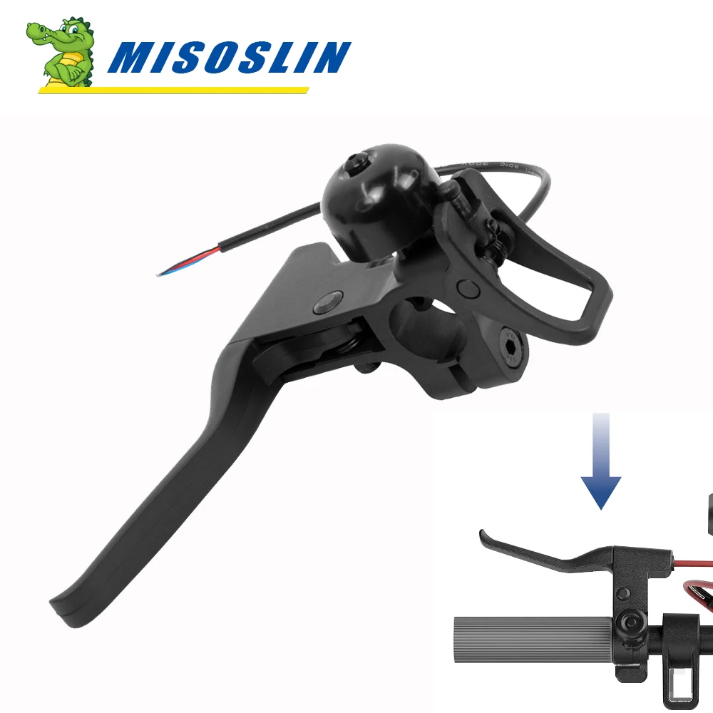 Palanca de freno duradera para patinete eléctrico Xiaomi 4, manija de freno resistente al agua con bocina, accesorios de piezas de Scooter Mi4/4 Pro E