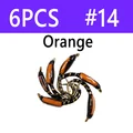 6 piezas talla 14 naranja