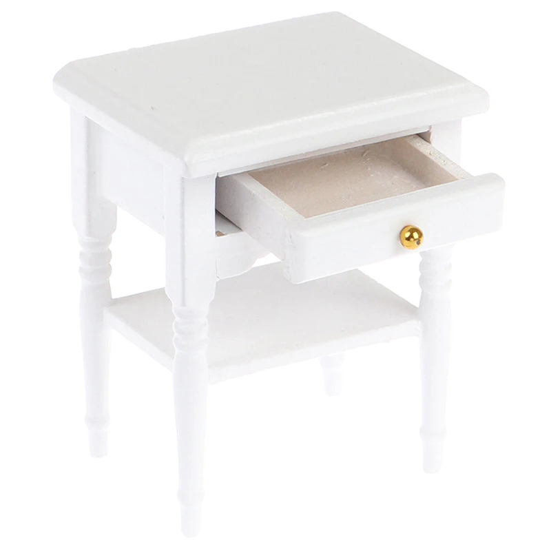 1Pc 1:12 Dollhouse Miniature Furniture Bedside Cupboard For Doll House Room Decor