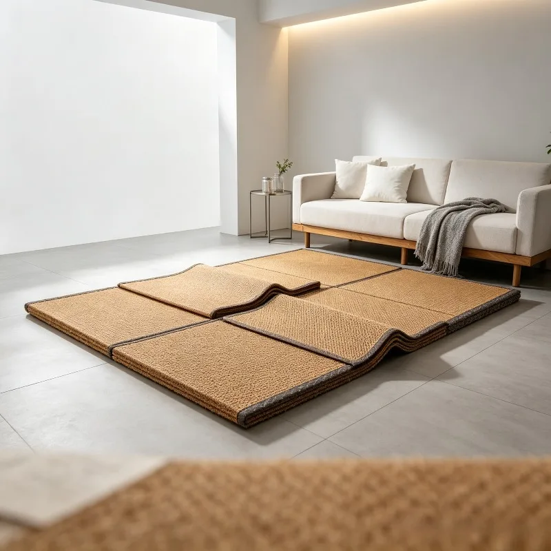 Japanese Foldable Floor Mattress, Portable Sleeping Pad for Living Room, Breathable Cool Mat, Guest Bedding Roll for Home.