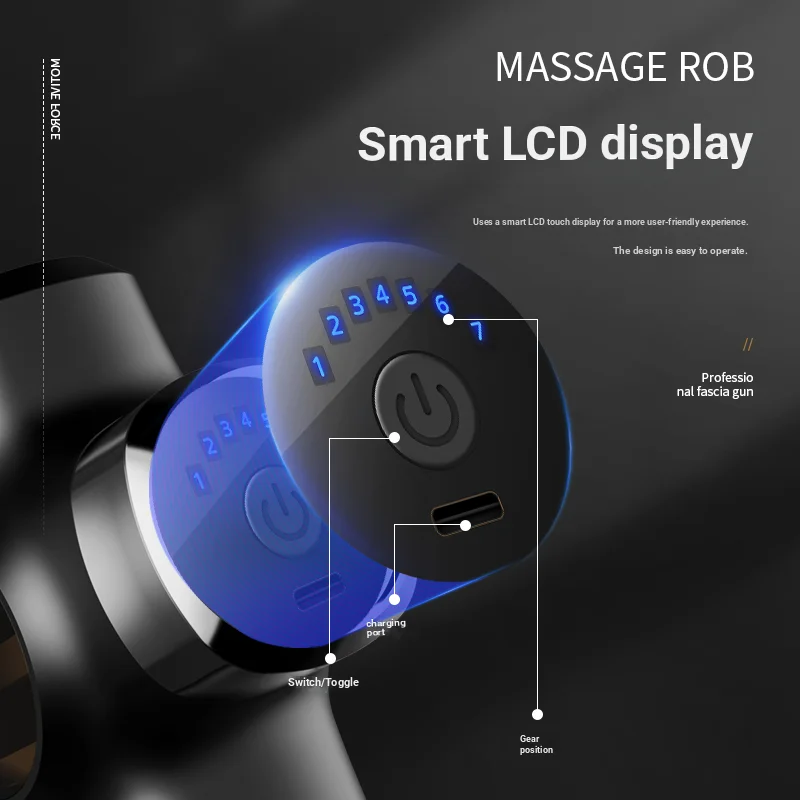 Elegant Body Massage Gun for Office Stress Relief | Premium Metal Texture, Quiet Motor, Ideal Gift for Friends & Family.