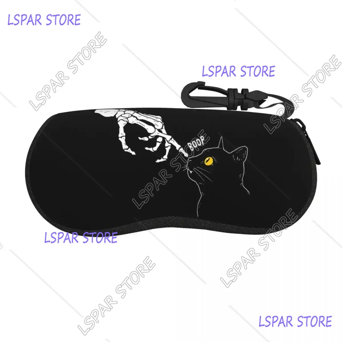 

Custom Cat Spooky Shell Glasses Case Unisex Cool Eyeglasses Case Sunglasses Protector Box