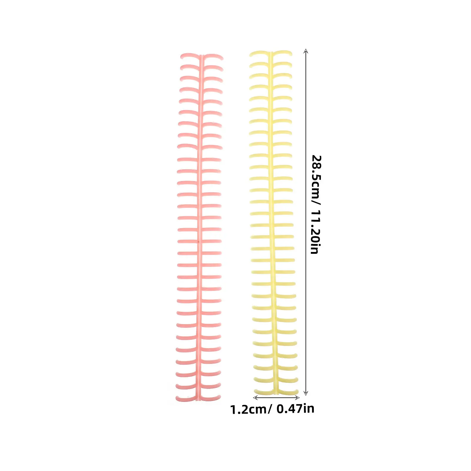 10Pcs 30-Hole A4 Length Plastic Binding Rings for Student Notebooks Teacher Documents Loose Leaf Organization Easy Cut