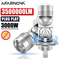 Mini LED H7 Projector Car Headlight Canbus 3000W 3500000LM Turbo 8750 CSP Chip LED  H7 Emit Light Diode Bulb 1:1 Plug Play 12V