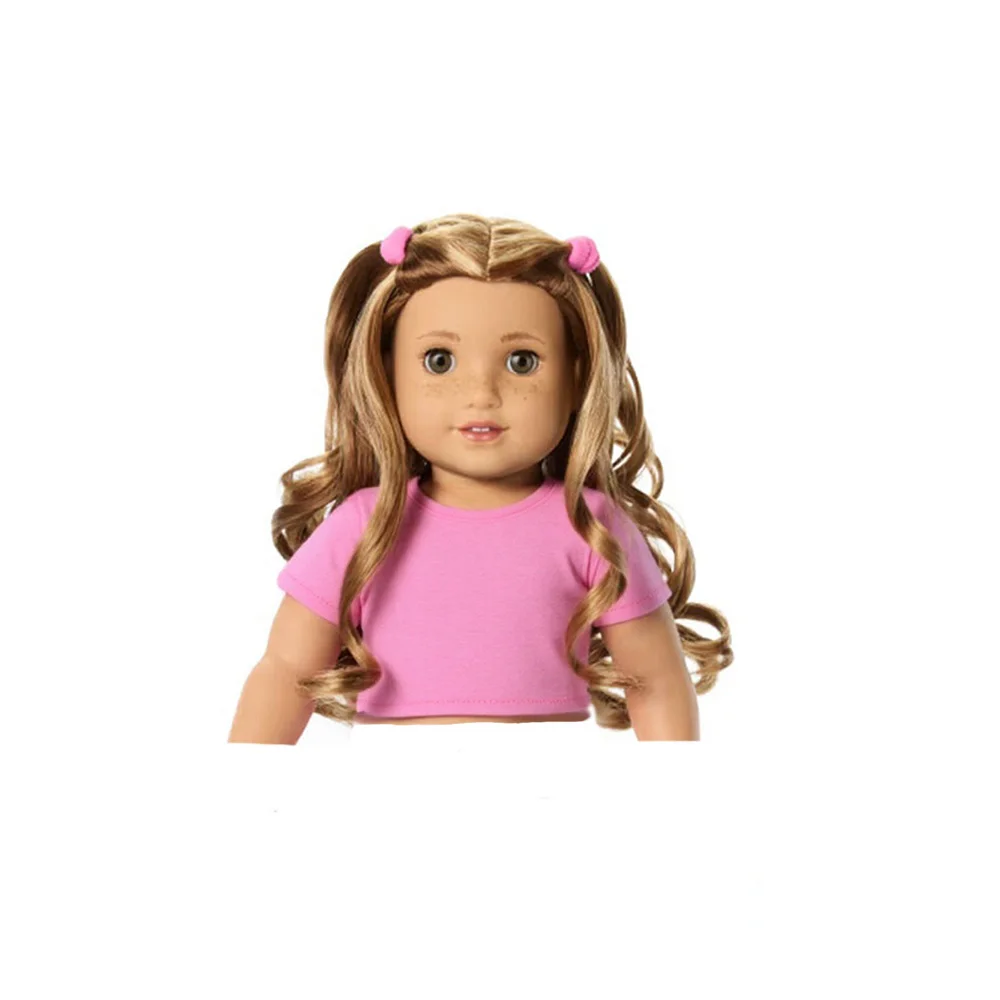 1/3BJD 인형 옷 티셔츠 우리 세대 인형 액세서리 정장 소녀와 소년 선물을위한 많은 솔리드 컬러 패션 수제 맞는
