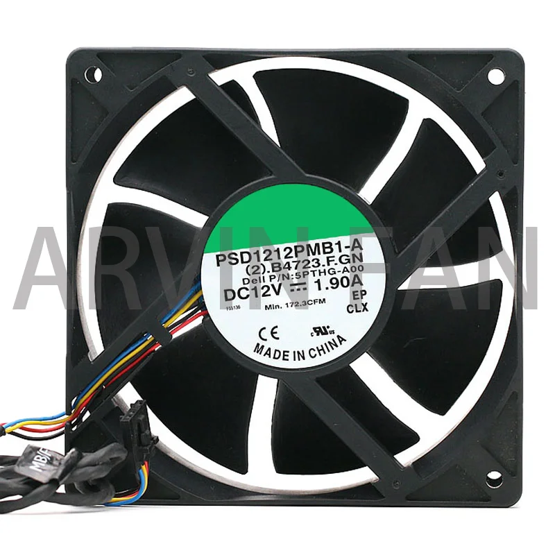 PSD1212PMB1-A (2) .B3010.F.GN 12V 15.5W 120*120*38mm Industrial Axial Cooling Fan 120mm