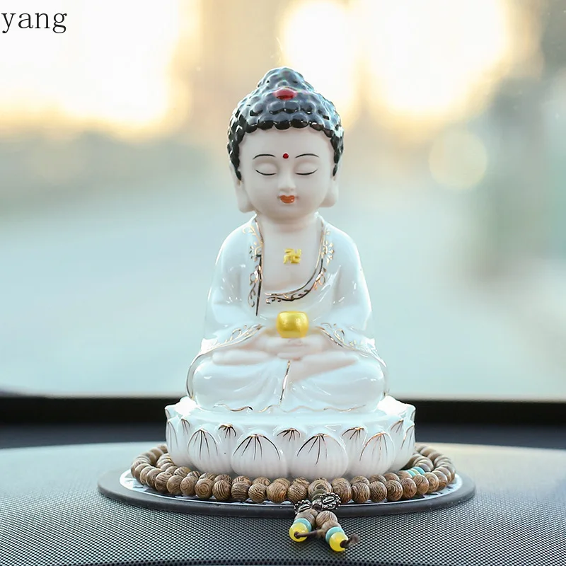 CX car Guanyin Bodhisattva Buddha statue to ensure safety, high-end center console decoration in the car