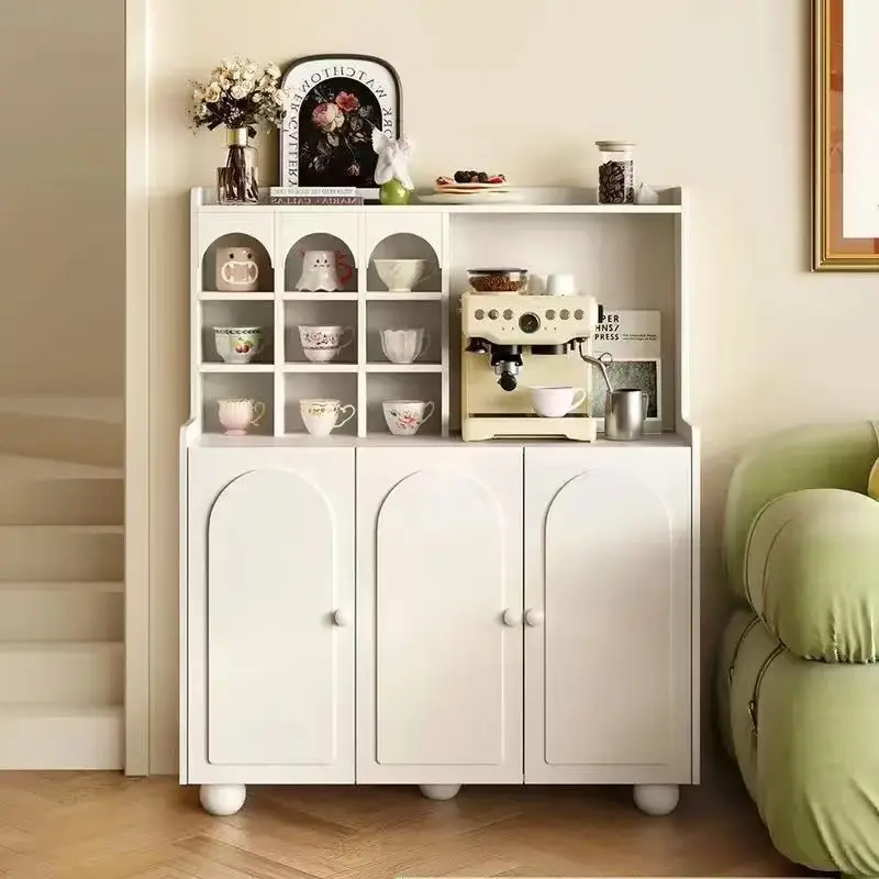 

Customizable solid wood dining side cabinet integrated storage cabinet against the wall living room storage cabinet kitchen