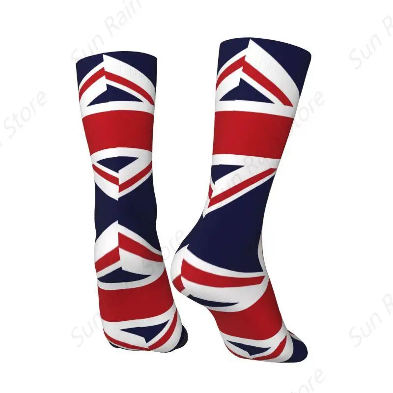 Union Jack bandera del Reino Unido hombres mujeres calcetines de tripulación Unisex fresco Reino Unido británico Primavera Verano Otoño Invierno calcetines de vestir