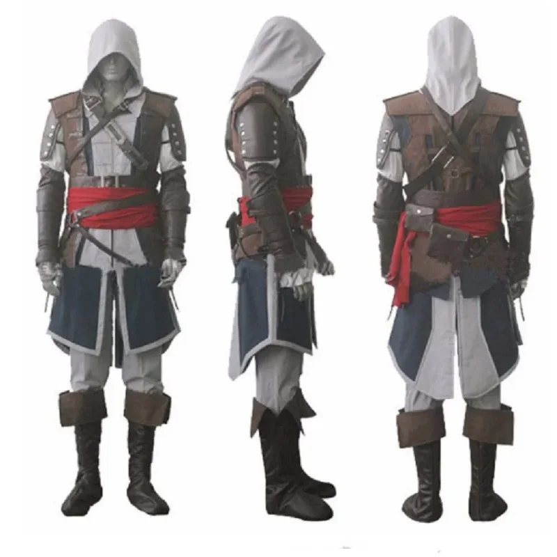 Assassin Spiel Edward Ezio Arno Cosplay Kostüm Halloween Outfits Nach Maß