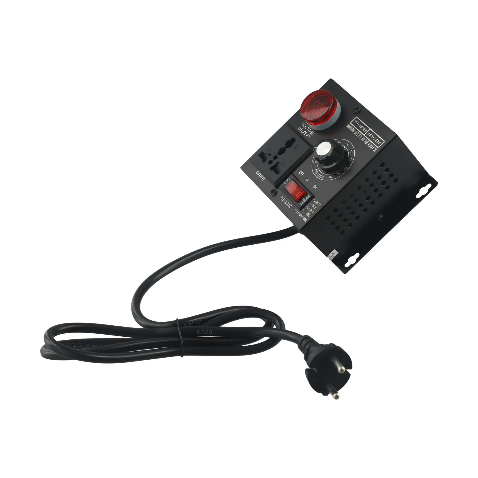 1x regulador de voltaje velocidad temperatura luz voltaje AC 220V 4000W atenuador ajustable compacto controlador de voltaje Variable piezas