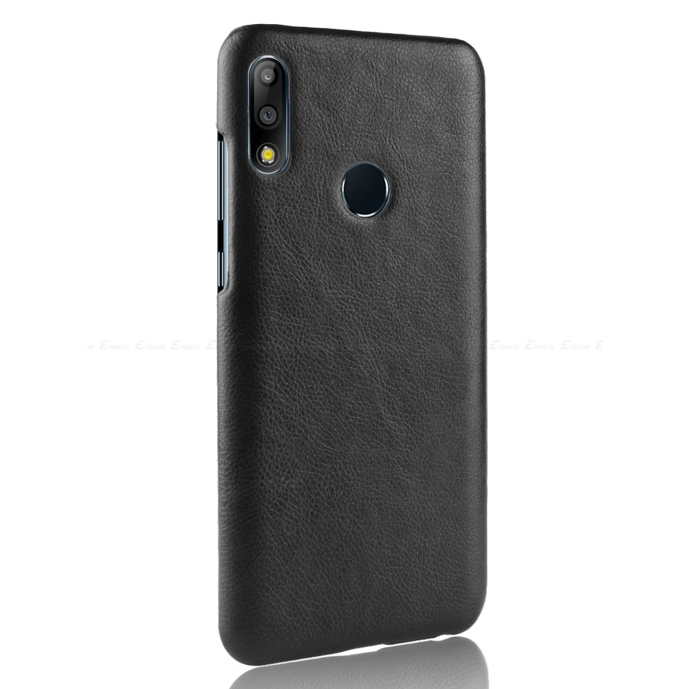 Litchi Leather Hard PC Phone Case For Asus ZenFone Max Pro M1 M2 ZB630KL ZB631KL ZB633KL ZB602KL Ultra Thin PU Cases Back Cover